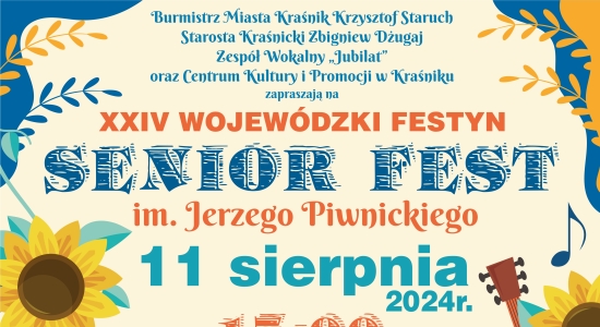 Zdjęcie - Zapraszamy na XXIV Wojewódzki Festyn Senior Fest im. Jerzy Piwnickiego