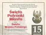 Zdjęcie - Święto Patronki Miasta oraz Święto Wojska Polskiego - program uroczystości