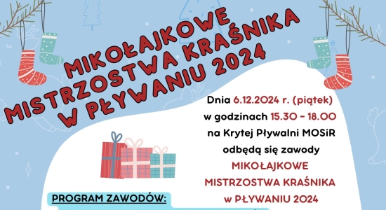 Zdjęcie - Mikołajkowe Mistrzostwa w pływaniu