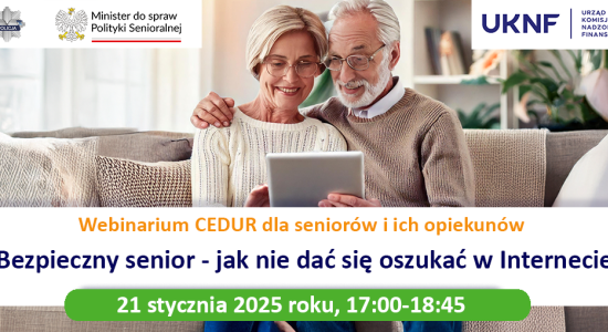 Zdjęcie - Bezpieczny senior - jak nie dać się oszukać w Internecie - szkolenie on-lin...