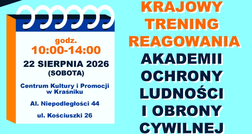 Zdjęcie - Weź udział w Krajowym Treningu Reagowania - 22 sie...